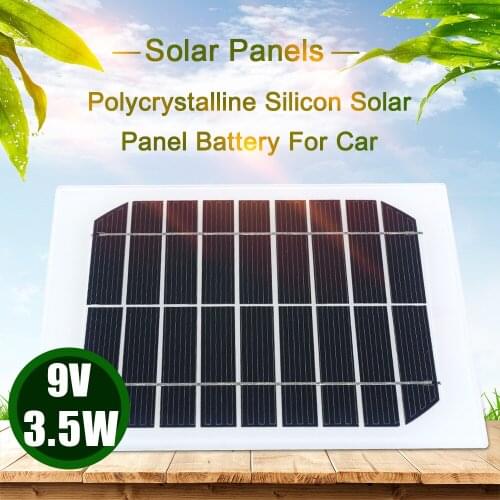 9V 3.5W Solar Panels Polycrystalline Silicon Solar Panel Battery For Car Car Accessories