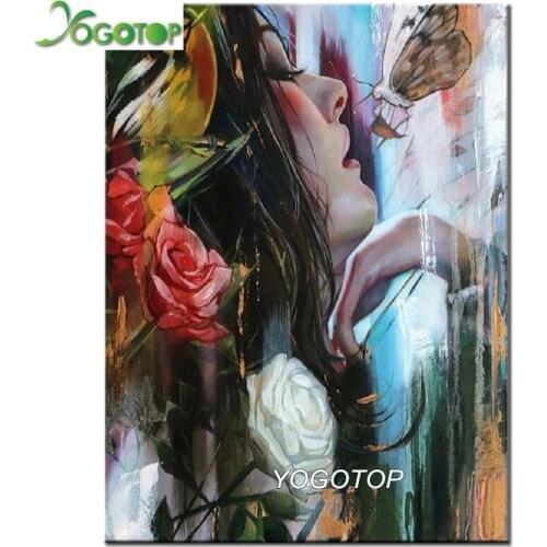 Full drill Beauty and rose 5d diy Diamond Painting cross stitch kits,mosaic diamond Embroidery fantasy puzzle craft YY2961