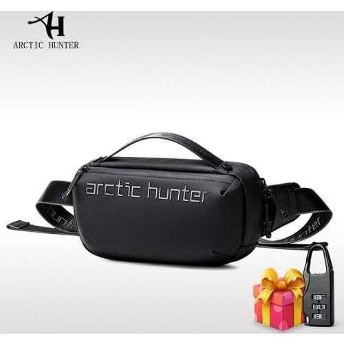 ARCTIC HUNTER New fashion Mens chest bag Multifunction Messenger bag casual mens top waterproof shoulder bag trend chest bag