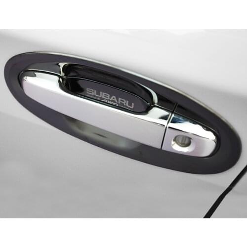 Car Door Handle bowl Trim Strips Sticker For Subaru Forester 2013 2014 2015 2016 2017 2018 door handle patch Accessories