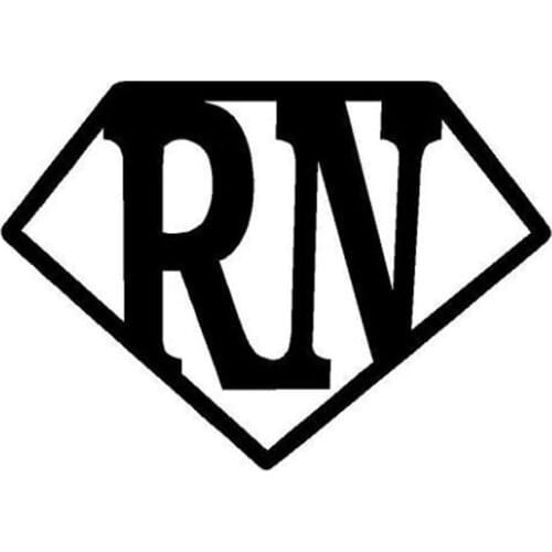 14.5X10.2CM RN Super Nurse Nursing Hero Personality Car Sticker Vinyl Car-styling