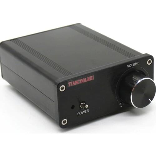 TIANCOOLKEI mini TDA7498 200w Ultra high power Hifi Audio Digital Power Amplifier 100W+100W Home Audio video Amplifiers black
