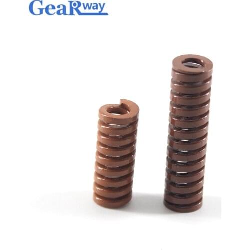 Gearway 2pcs Brown Compression Spring Heaviest Loading Compression Die Spring TB18x20/18x25/18x30/18x50/18x55mm Mould Spring