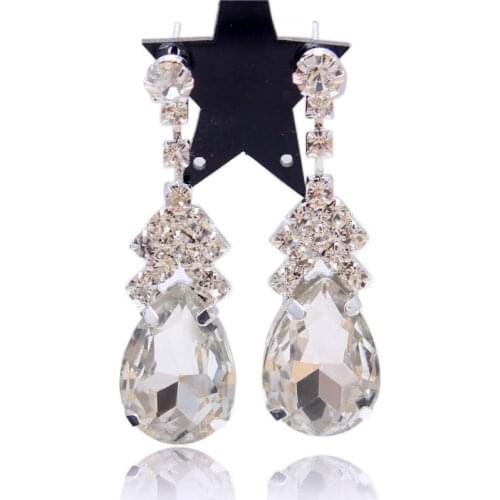 JXCUL cubic zirconia personality earrings, accompanied by small CZ ladies luxury bridal wedding earrings wholesale
