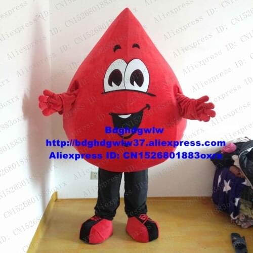 Blood Drop Sanguis Drop Of Blood Mascot Costume Adult Cartoon Character Outfit Hotel Restaurant Organize An Activity zx1266
