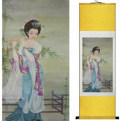 Pretty girl painting Chinese Art Painting Home Office Decoration Chinese painting art figure painting 20190723013