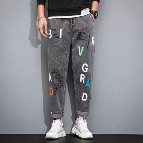 2021 Mens Pant Korean Fashion Harajuku Streetwear Printed Letter Haren Pants Men Casual Men Clothing Joggers Pants Men Trousers
