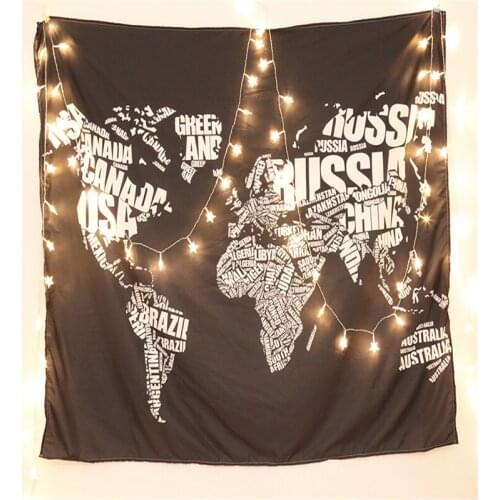 The World Map Tapestry Abstract Printed Microfiber Fabric Wall Hanging Home Decor Bed Sheet 130x150 Travel Bedspreads Drop Ship