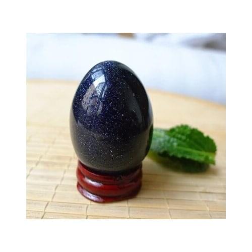 Natural gold sand and gravel blue sand and gravel egg play off pieces decoration starlight lucky evil spirits