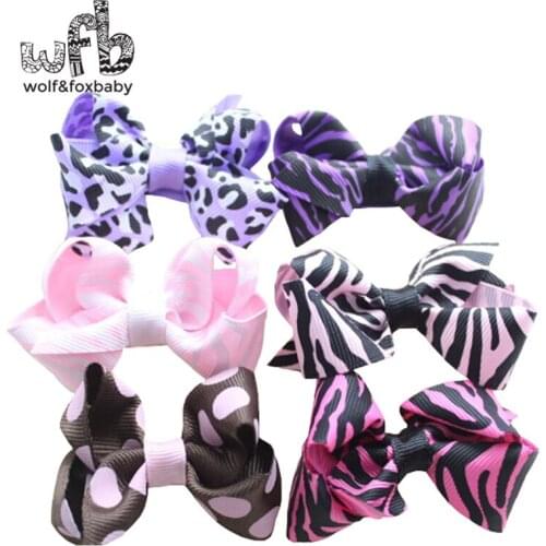 Wholesales 20pcs/pack Kids children Cute leopard Print Bowknot hairband Hair Clip Multi-Style Hair Accessaries hairpins NEW 2014