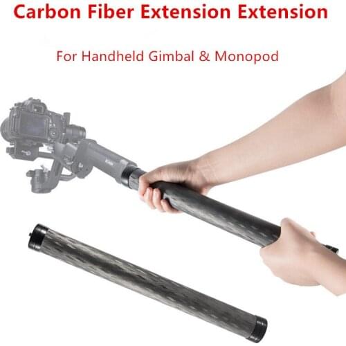 Professional Carbon Fiber Extension Extension Monopod Pole Stick Thread Stabilizer Rod Monopod For DJI Ronin S Handheld Gimbal