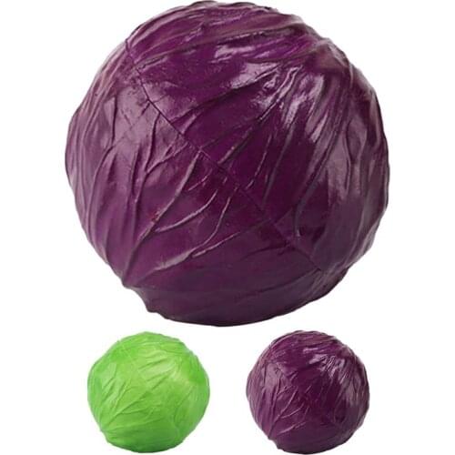 1pc Lifelike Artificial Vegetable Realistic Cabbage Faux Vegetable Decor Photography Prop Home Decor Accessories