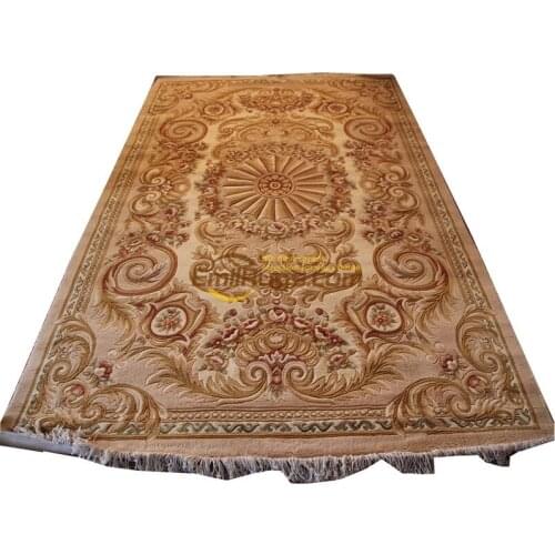 Hand Made French Weave Rug Wool Savonnerie Design Needle Knitting Wool Knitting Carpets Traditional Runner Rugs