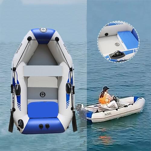 Solar Marine Single Person Portable 175 CM PVC Fishing Kayak Wear-resistant Air Mat Bottom Inflatable Boat With All Accessories