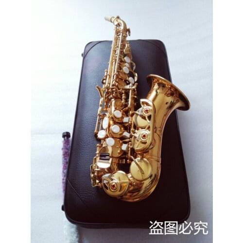 Soprano saxophone Tom BB curved soprano sax of Bcreated musical instrument Saxophone Sax for children and hard case Free