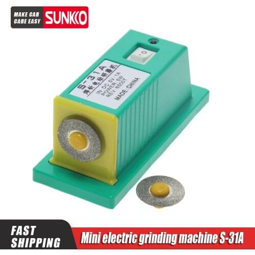 SUNKKO S31A minitype grinding machine tungsten copper alumina copper welding needle grinder Mini needle grinding machine