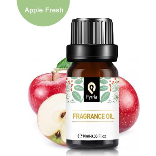Pyrrla Apple Fresh Fragrance Oil 10ml Essential Oils For Aromatherapy Humidifier Candles Soap Perfume Making Oil Burner Spa