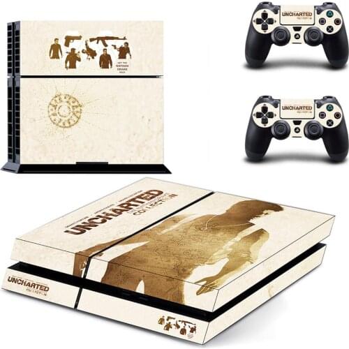 Uncharted 4 PS4 Stickers Play station 4 Skin PS 4 Sticker Decal Cover For PlayStation 4 PS4 Console & Controller Skins Vinyl