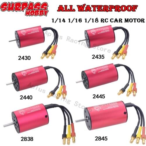 Waterproof 2430 2435 2440 2445 2838 2845 Brushless Motor for Wtloys Remo Hobby XLH Timaya Redcat 1/12 1/14 1/16 1/18 RC Car Boat