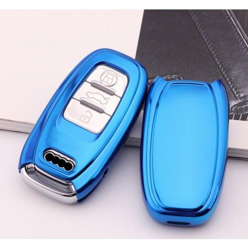 High Quality Soft TPU Key Rings Protection Cover for Audi A4L A5 A6 A6L Q5 S5 S7 Protect Shell Car Styling Cover Case