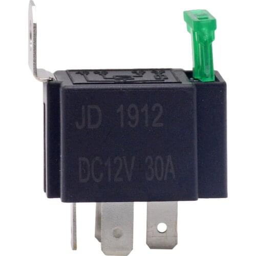 1PC 12V DC 4 Pin Car Automotive Fused Relay 30A Normally Open Relais,Socket Optional