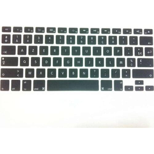 100pcs) AZERTY French Silicone US Keyboard Cover Skin Cover Guard Protector for Apple MacBook Pro Air With Retina 13 15 17