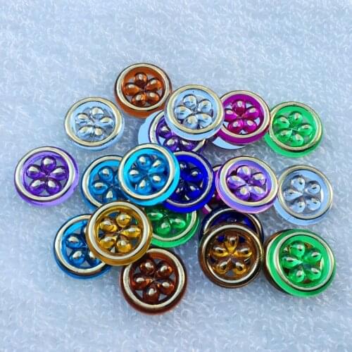 20PCS 18mm Round buttons Rhinestones acrylic Art Rhinestones applique for DIY crystal strass -Z24