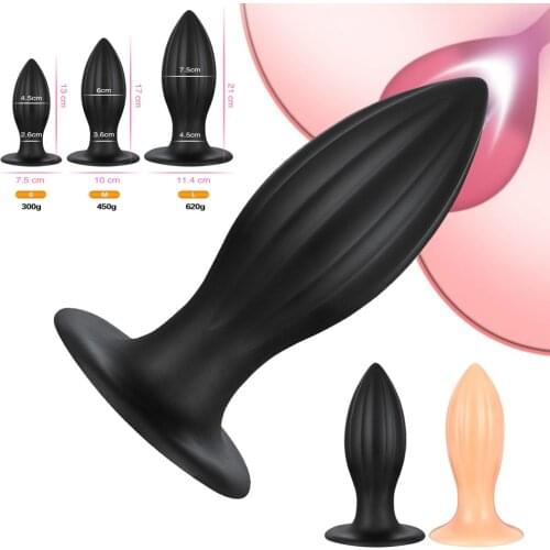 2020 New Huge Anal Plug Pointed Cone Big Butt Plug Anus Vagina Dilator Adult Masturbator Sex Toys for Men Women Anal Sex Product