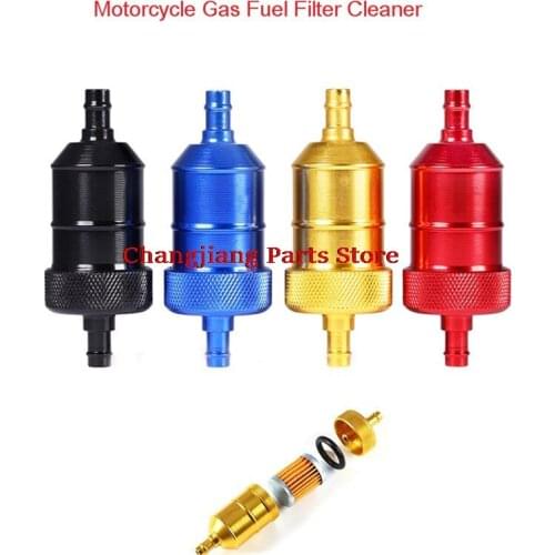 5 Color 8mm Petrol Gas Fuel Filter Cleaner For Motorcycle Pit Dirt Bike ATV Quad Inline Oil Gas Fuel Filter