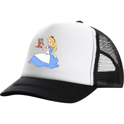New Brand Alice in Wonderland Snapback Baseball Cap Men Women Hip Hop Dad Mesh Hat Trucker Hat Dropshipping