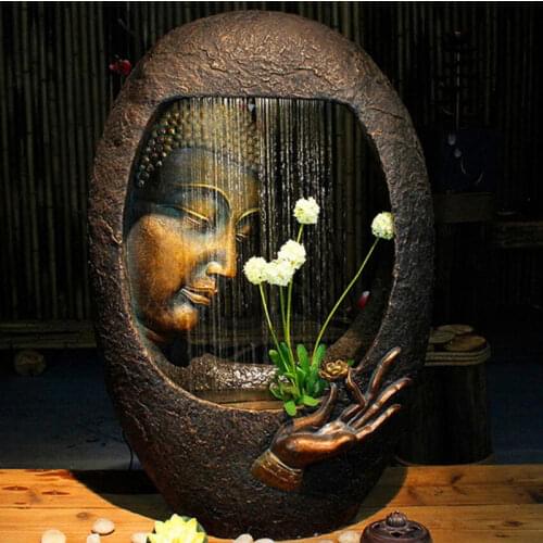 Buddha fountain home decoration crafts humidifier Lucky Ping Ping Decoration humidifier gifts PQ002
