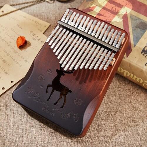Cega Kalimba 17 Key Mahogany Thumb Piano 17 Llaves Mbira Musical Instrument Africa Musical Instrumentos Finger Piano