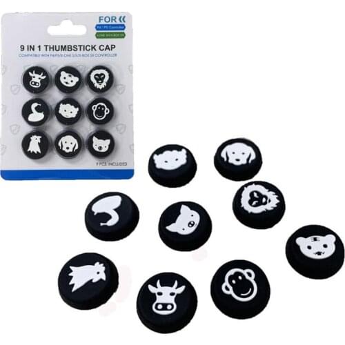 Animals Thumb Stick Grip Cap Joystick Cover Case For Sony Dualshock 5/4/3 PS5 PS4 PS3 Xbox One/S/X/360 Switch Pro Controller