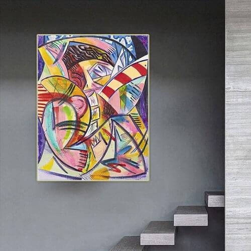 Dana Schutz《Devoured By The Bed》Abstract Canvas Art Oil Painting Artwork Picture Wall Hanging Decor Home Living Room Decoration