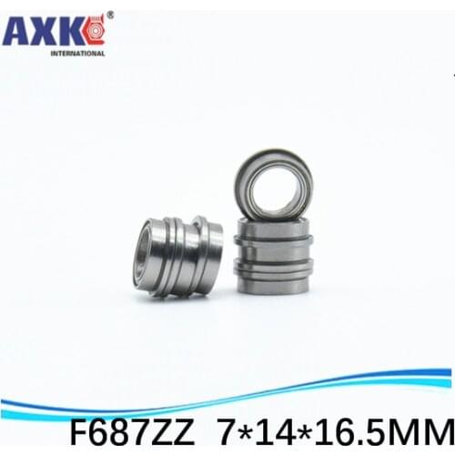 F687ZZ F687 DDLF1470ZZ LF1470 deep groove ball bearing 7*14*16*5*1.1mm miniature bearing with flange