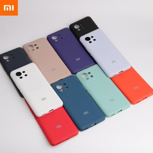 Mi 11Lite Mobile Phone Protective Back Cover Soft-touch Liquid Silicone Protective Cover Camera Protective Cover With logo
