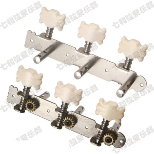 A set of 2 pcs Chrome Acoustic Folk Classical Guitar Tuning Pegs Keys Machine Heads Tuners guitar accessories parts