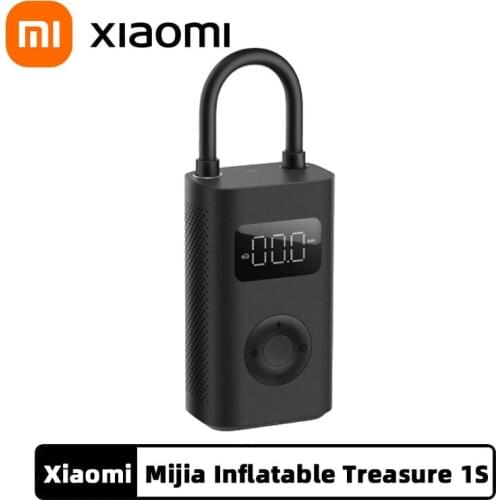 Xiaomi Inflatable Treasure Car Tire Bicycle Football Inflatable Digital Display Preloaded Pressure Compact Mini For Outdoor