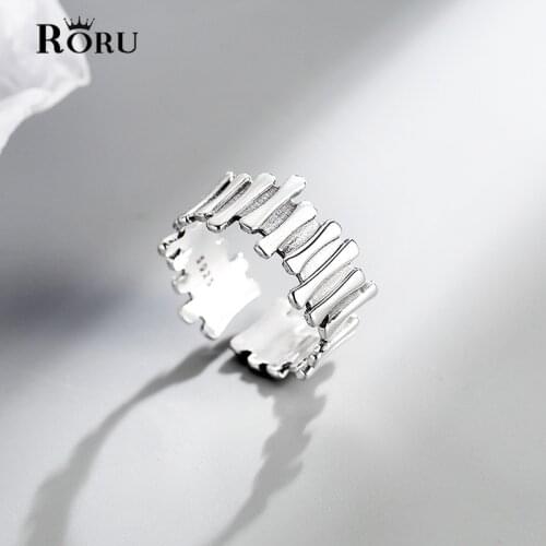 New Design Retro Adjustable Silver Irregular Ring for Men Women Personality Fashion Finger Opening Rings Couples Rings