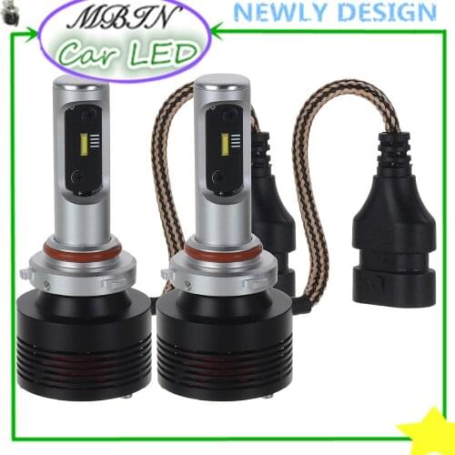 New arrival small size replce original kit M7 turbo 72W 9200lm 6000k 12v-24v LED headlight 9005/HB3 PH-ZES CHIP Fog Driving Bulb