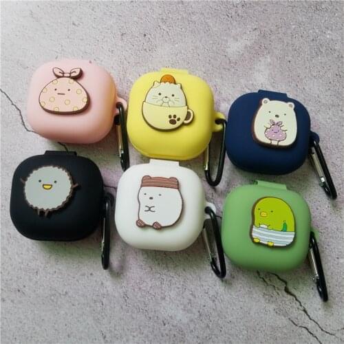 New Cartoon Cute Earphone Cover for Samsung Galaxy Buds Live with Hook Protection Frame For Galaxy Buds Live Earphone Cases