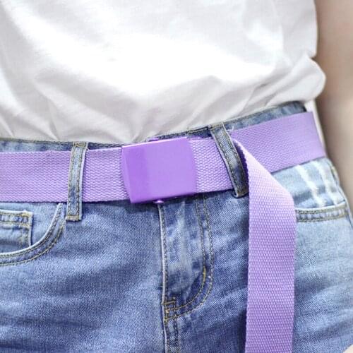 Men Women Automatic Belts Fashion Nylon Belt Buckle Fans Canvas Belt off white belt ceinture femme de marque luxe waist belt
