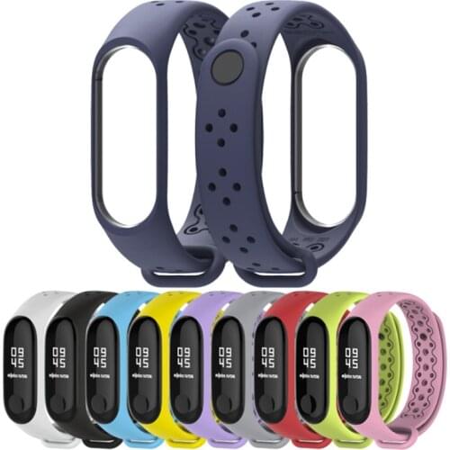 BOORUI strap mi band 4 newest my band 3 strap silicone strap replacement for xiaomi mi band 3 strap miband 4 accessories
