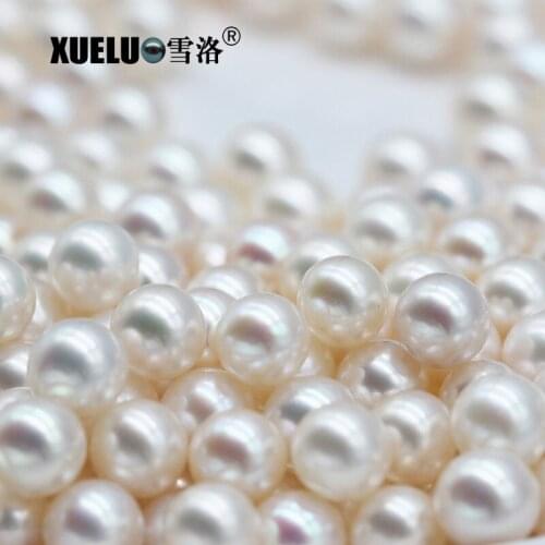 High Quality Real Natural Genuine Round Cultured Freshwater Loose Pearl Beads for D.I.Y Jewelry