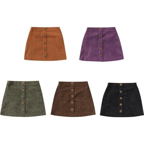 Wallarenear 0-3Years Toddler Newborn Baby Girls Fashion Solid Color Skirt Stylish Skirt for Kids Children Girls 5Styles