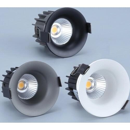 Dimmable recesse round LED downlight lights COB ceiling spot lamp lights 9W12W15W18W LED light indoor lighting led panel light