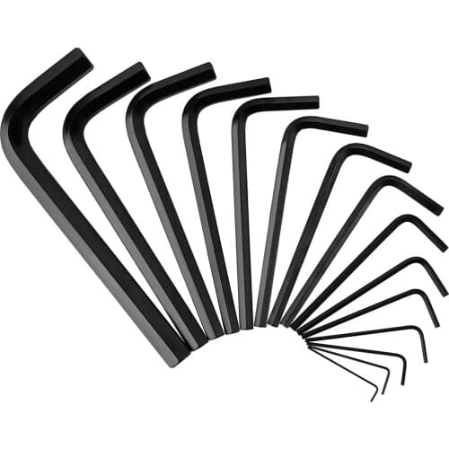 1/16 5/64 3/32 7/64 1/8 9/64 5/32 3/16 7/32 L Shape British System Wrench Metric Allen Hexagon Keys Long Arm Hex Key Wrench