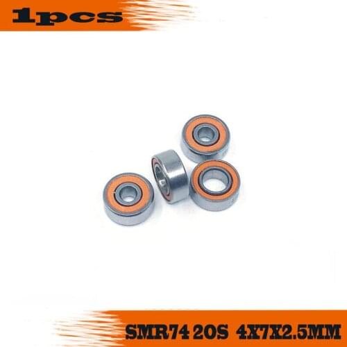 1PCS 4X7X2.5mm SMR74 2OS CB ABEC7 Stainless Steel Hybrid Ceramic Bearings/Fishing Reel Bearings