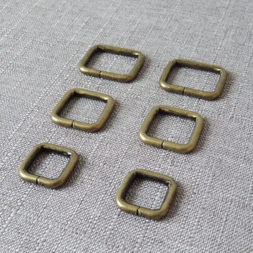 10pcs 15mm 20mm 25mm webbing metal ribbon square buckle bag belt handbag strap clasp dog leash garment DIY hardware accessory