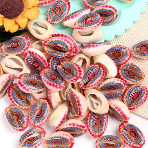 10 Pcs Natural Multicolor Beach Shell Beads For Jewelry Making 10-20mm Oval Shape Beads Diy Charm Necklace Bracelet Accessory